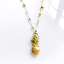 Load image into Gallery viewer, Long Peridot &amp; Green Amethyst Beaded Chain