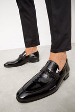 Load image into Gallery viewer, The Dodoma Black Patent  Leather Loafer Men Shoe