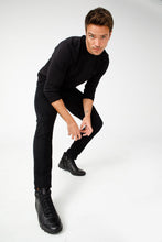 Load image into Gallery viewer, The Houston Leather Black Lace-Up Casual Men Boot with a Zipper