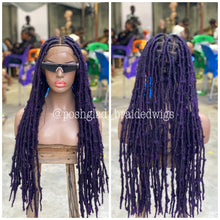 Load image into Gallery viewer, Destress Locs - Full Lace Purple Color - Makeba