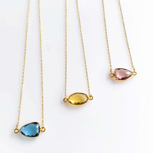 Load image into Gallery viewer, Green Amethyst Minimalist Necklace