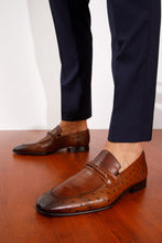 Load image into Gallery viewer, The Johannesburg Brown Leather Dress Loafer Men  Shoe