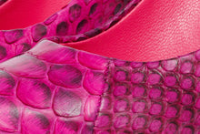 Load image into Gallery viewer, The Queen Fuchsia Pythn Leather Pump Women Shoe