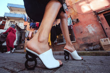 Load image into Gallery viewer, The Cymmer White Leather Women Sandal