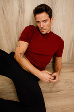 Load image into Gallery viewer, The Houston Leather Burgundy Lace-Up Casual Men Boot with a Zipper