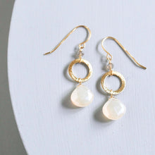 Load image into Gallery viewer, The Airie Earring - White Chalcedony Silver
