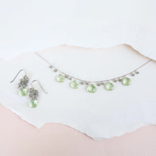 Load image into Gallery viewer, Green Amethyst Silver Sparkler Necklace