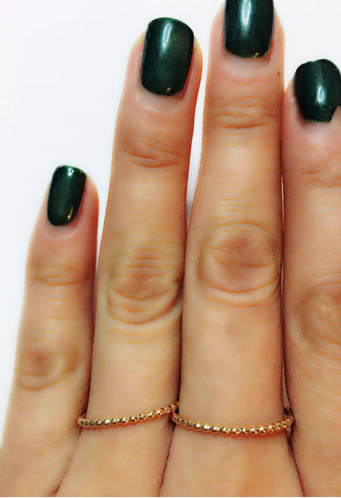 Studded and Beaded Stacking Ring