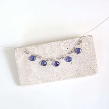 Load image into Gallery viewer, Tanzanite Quartz Silver Sparkler Necklace