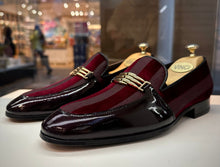 Load image into Gallery viewer, The Pontalto Leather Men Shoe Burgundy Bit Loafer