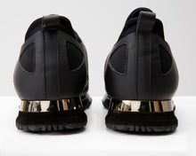 Load image into Gallery viewer, The Emir Black Leather Men Sneaker