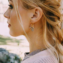 Load image into Gallery viewer, Labradorite Fringe Earrings