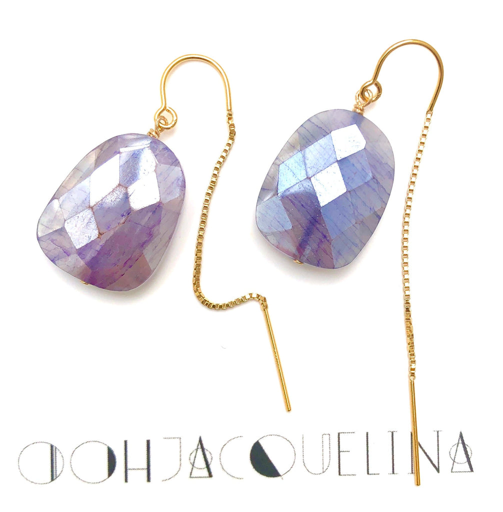Moonstone Thread earrings