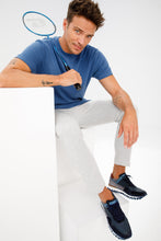 Load image into Gallery viewer, The Hoskova Navy Blue Leather Men Sneaker