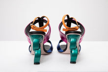 Load image into Gallery viewer, The Duffryn Multicolor T-Strap Leather Women Sandal