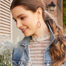 Load image into Gallery viewer, Ruby Red Quartz Freestyle Earrings