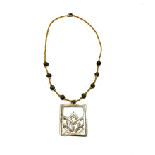Load image into Gallery viewer, Lotus Medallion Necklace