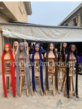 Load image into Gallery viewer, Knotless Braid Wig - Premium Red Calf Length - Kendal