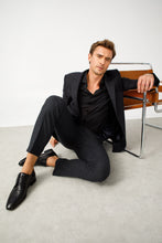 Load image into Gallery viewer, The Porto Alegre Black Leather Derby Men Shoe