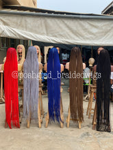 Load image into Gallery viewer, Shade knotless (PREMIUM BLUE) cost extra $50 for calf length