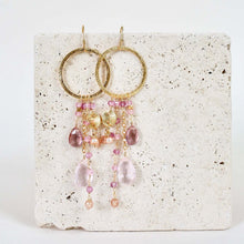 Load image into Gallery viewer, Citrine &amp; Smoky Quartz Ammil Earrings