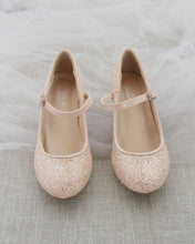 Load image into Gallery viewer, Rock Glitter Mary Jane with Glitter Heels for Girls