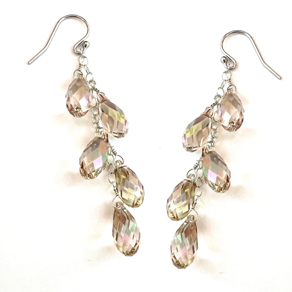 Swarovski Crystal droplet earrings