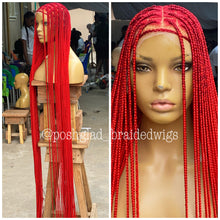 Load image into Gallery viewer, Knotless Braid Wig - Premium Red Calf Length - Kendal