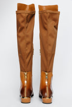 Load image into Gallery viewer, The Fairoks Tan Leather Knee High Women Boot