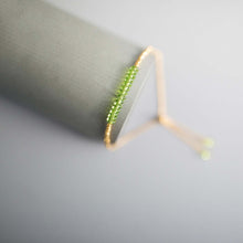 Load image into Gallery viewer, Peridot Adjustable Stacking Bracelet