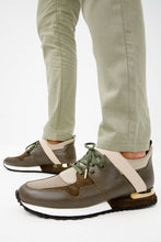 Load image into Gallery viewer, The Reno Green Leather Men Sneaker Final Sale!