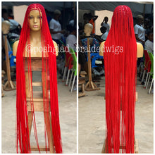 Load image into Gallery viewer, Knotless Braid Wig - Premium Red Calf Length - Kendal
