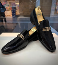 Load image into Gallery viewer, The Pontalto Leather Men Shoe Black Bit Loafer