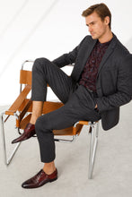 Load image into Gallery viewer, The Porto Alegre Burgundy Leather Derby Men Shoe