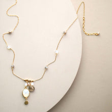 Load image into Gallery viewer, Opalite Bezel Necklace