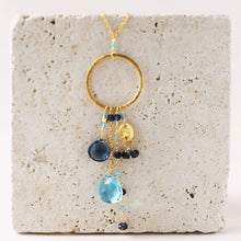 Load image into Gallery viewer, Aquamarine and Iolite Ammil Necklace