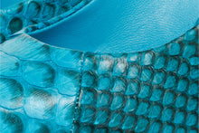Load image into Gallery viewer, The Queenn Turquoise Pythn Leather Pump Women Shoe