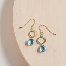 Load image into Gallery viewer, Aquamarine Quartz Silver Airie Earring