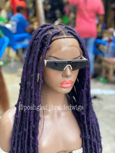 Load image into Gallery viewer, Destress Locs - Full Lace Purple Color - Makeba
