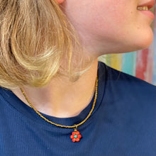 Load image into Gallery viewer, Ceramic Daisy Necklace