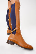 Load image into Gallery viewer, The Tallin Tan Leather Knee High Women Boot