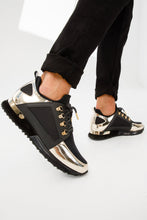 Load image into Gallery viewer, The Emir Gold Leather Men Sneaker Limited Edition