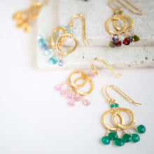 Load image into Gallery viewer, Rose Quartz Mini Boho Earrings