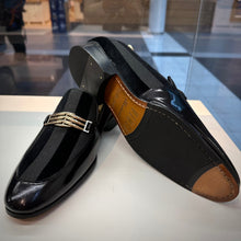 Load image into Gallery viewer, The Pontalto Leather Men Shoe Black Bit Loafer