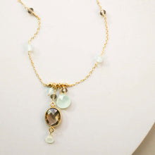 Load image into Gallery viewer, Smoky Quartz Bezel Necklace
