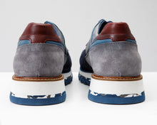 Load image into Gallery viewer, The Hoskova Navy Blue Leather Men Sneaker