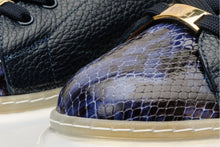 Load image into Gallery viewer, The Venezia Dark Blue Leather Women Sneaker