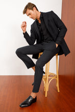 Load image into Gallery viewer, The Porto Alegre Black Leather Derby Men Shoe