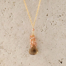 Load image into Gallery viewer, Smoky Quartz Cluster Necklace