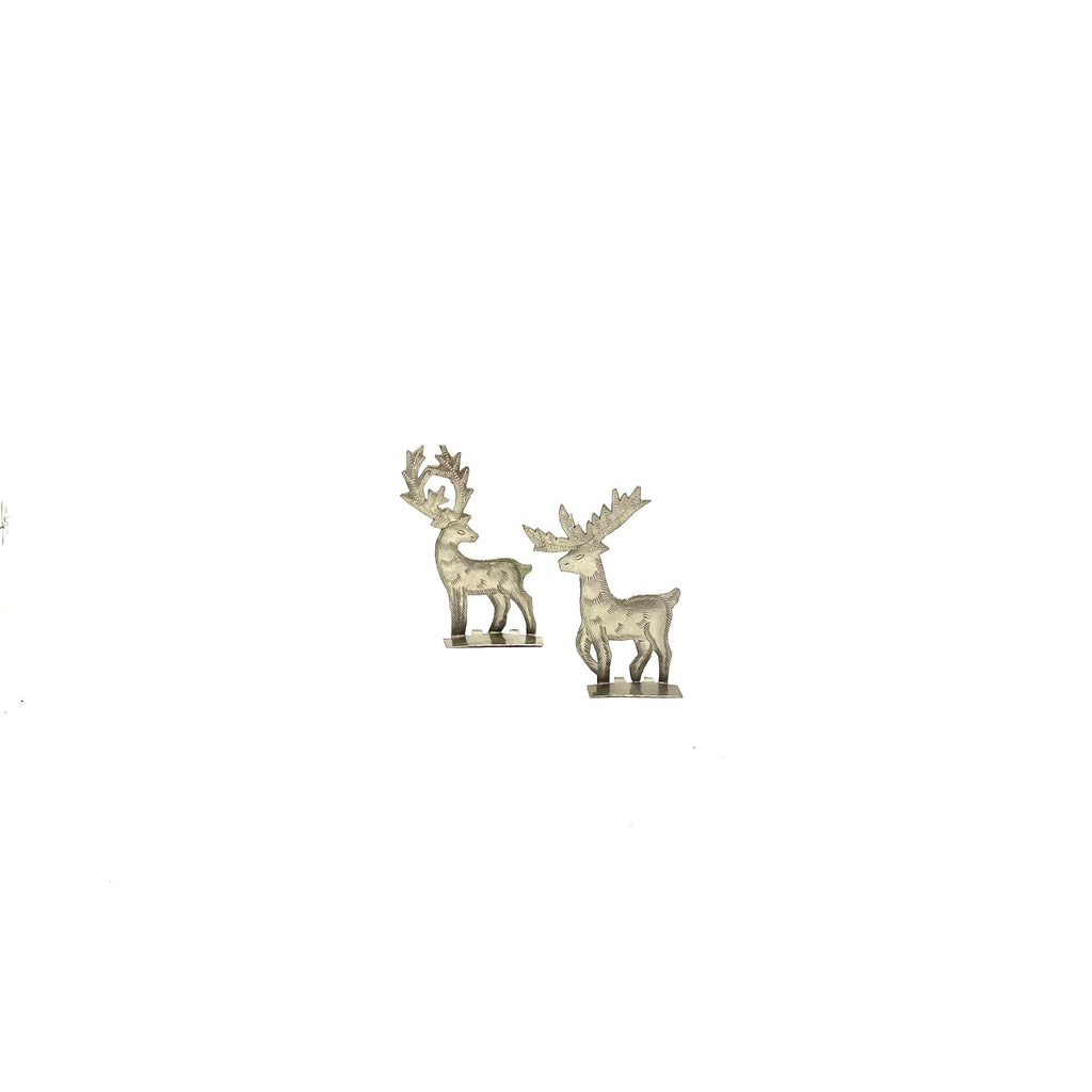 Mini Pair of Standing Reindeer